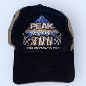Peak Antifreeze Indy 300 Cap Hat Adjustable Strap Racing